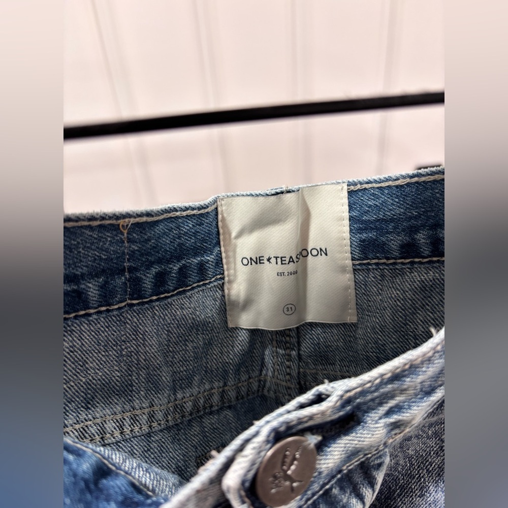 NWT One Teaspoon Bandits Low Rise Denim Shorts - Picture 5 of 6